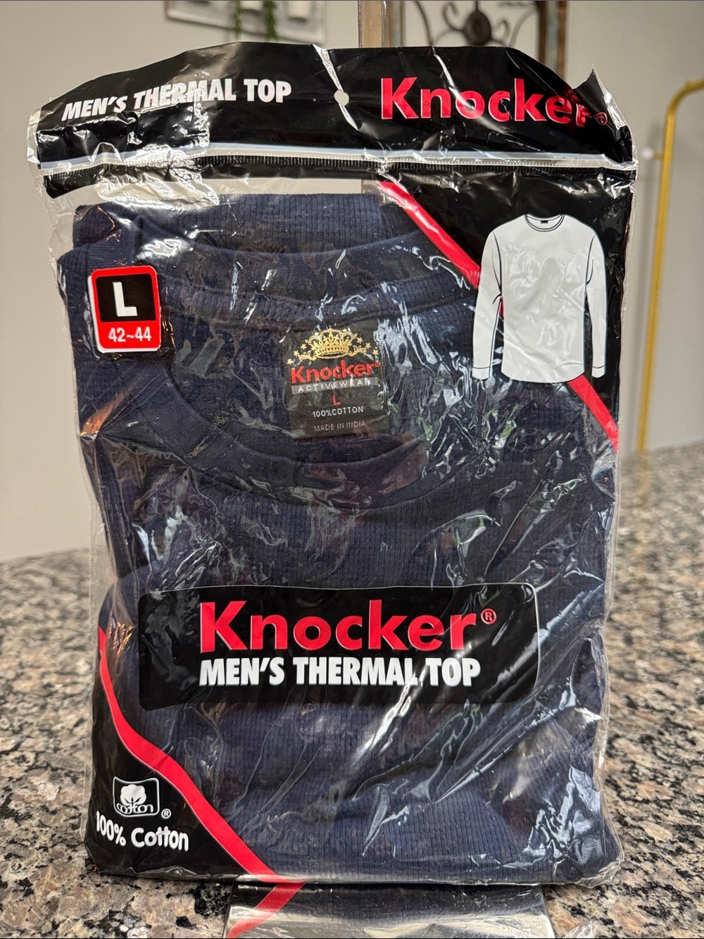 Men's Thermal Top - Navy NEW